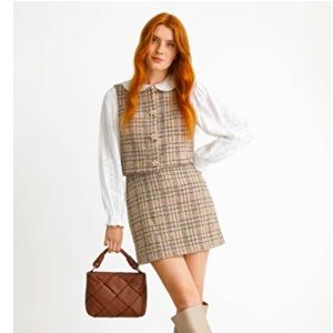 NEW with tags plaid vest